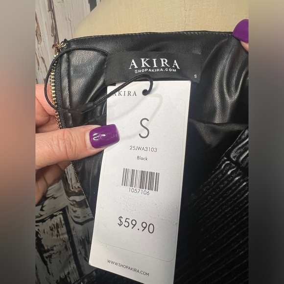 AKIRA Black and Silver Pencil Skirt - Picture 8 of 8